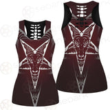 Goat Head On Pentagram SDN-1078 Women Tank Top