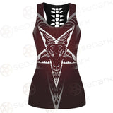 Goat Head On Pentagram SDN-1078 Women Tank Top