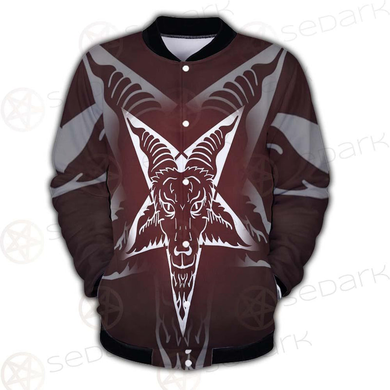 Goat Head On Pentagram SDN-1078 Button Jacket