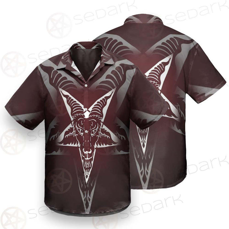 Goat Head On Pentagram SDN-1078 Shirt Allover