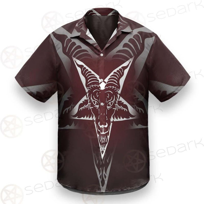 Goat Head On Pentagram SDN-1078 Shirt Allover
