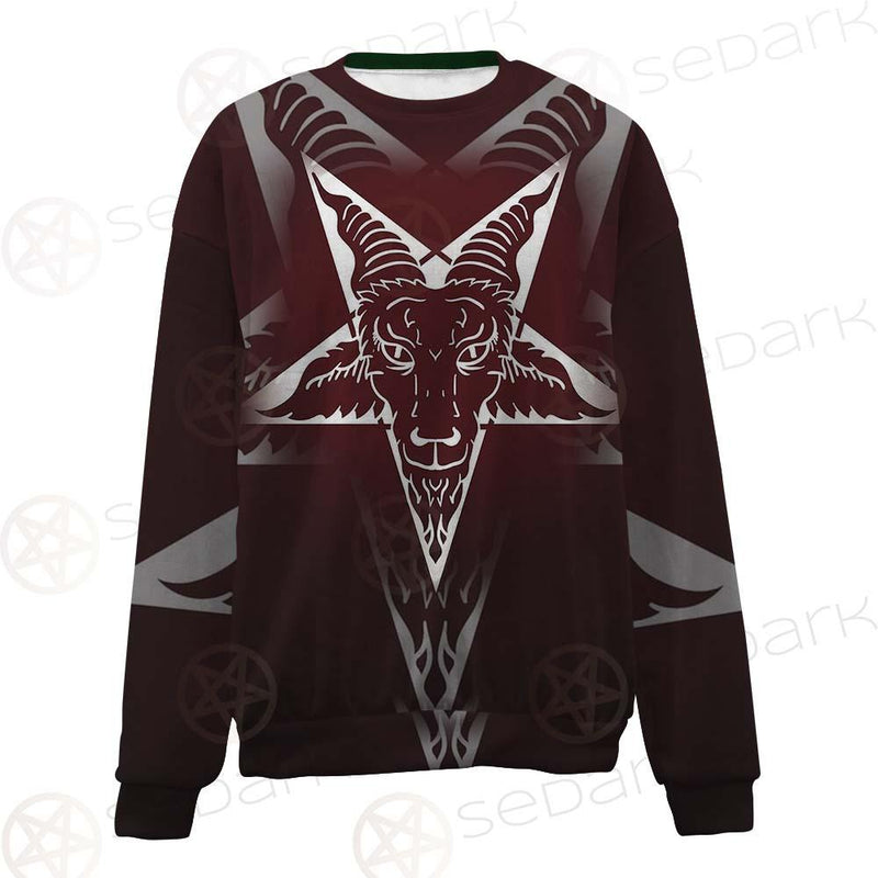 Goat Head On Pentagram SDN-1078 Unisex Sweatshirt