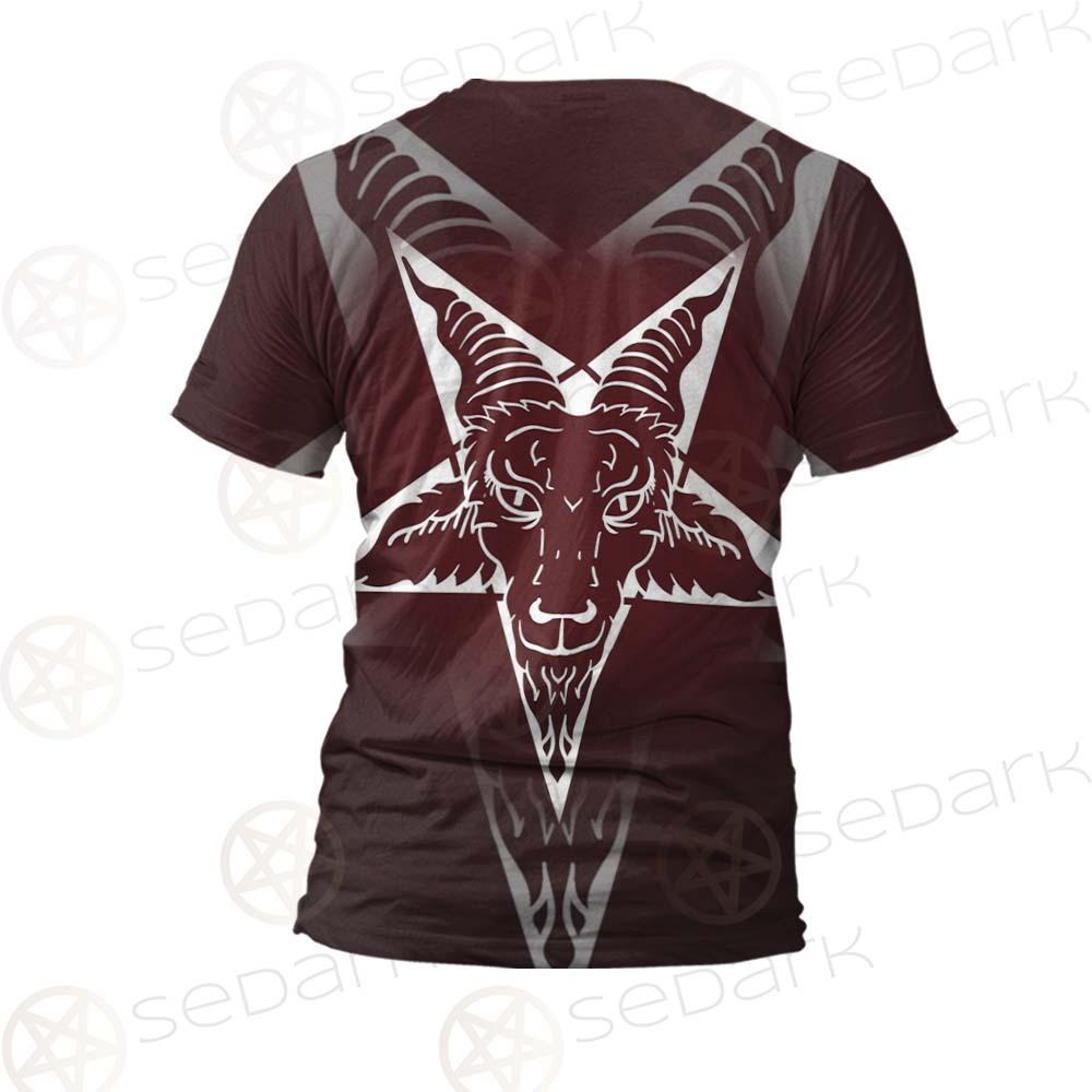 Goat Head On Pentagram SDN-1078 Unisex T-shirt