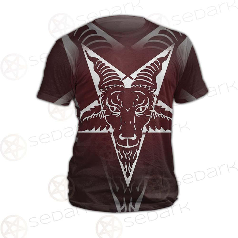 Goat Head On Pentagram SDN-1078 Unisex T-shirt