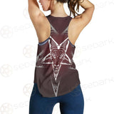 Goat Head On Pentagram SDN-1078 Women Tank Top