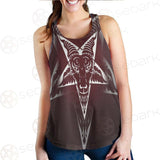 Goat Head On Pentagram SDN-1078 Women Tank Top