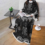 Devils Head With Horns SDN-1079 Sleeved Blanket