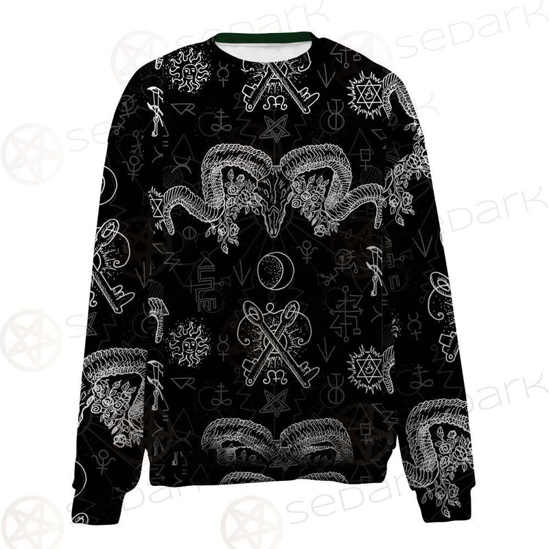 Devils Head With Horns SDN-1079 Unisex Sweatshirt
