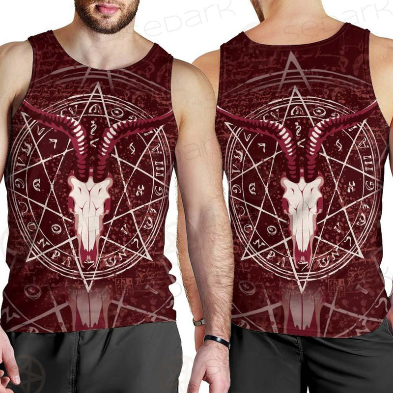 Pentagram With Magical Inscriptions SDN-1080 Men Tank-tops