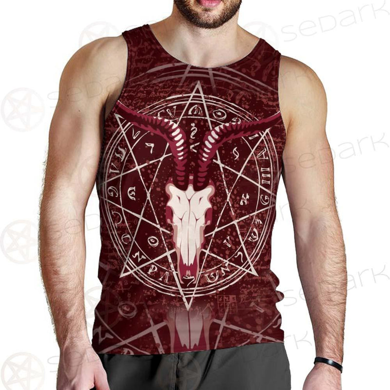 Pentagram With Magical Inscriptions SDN-1080 Men Tank-tops
