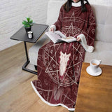 Pentagram With Magical Inscriptions SDN-1080 Sleeved Blanket