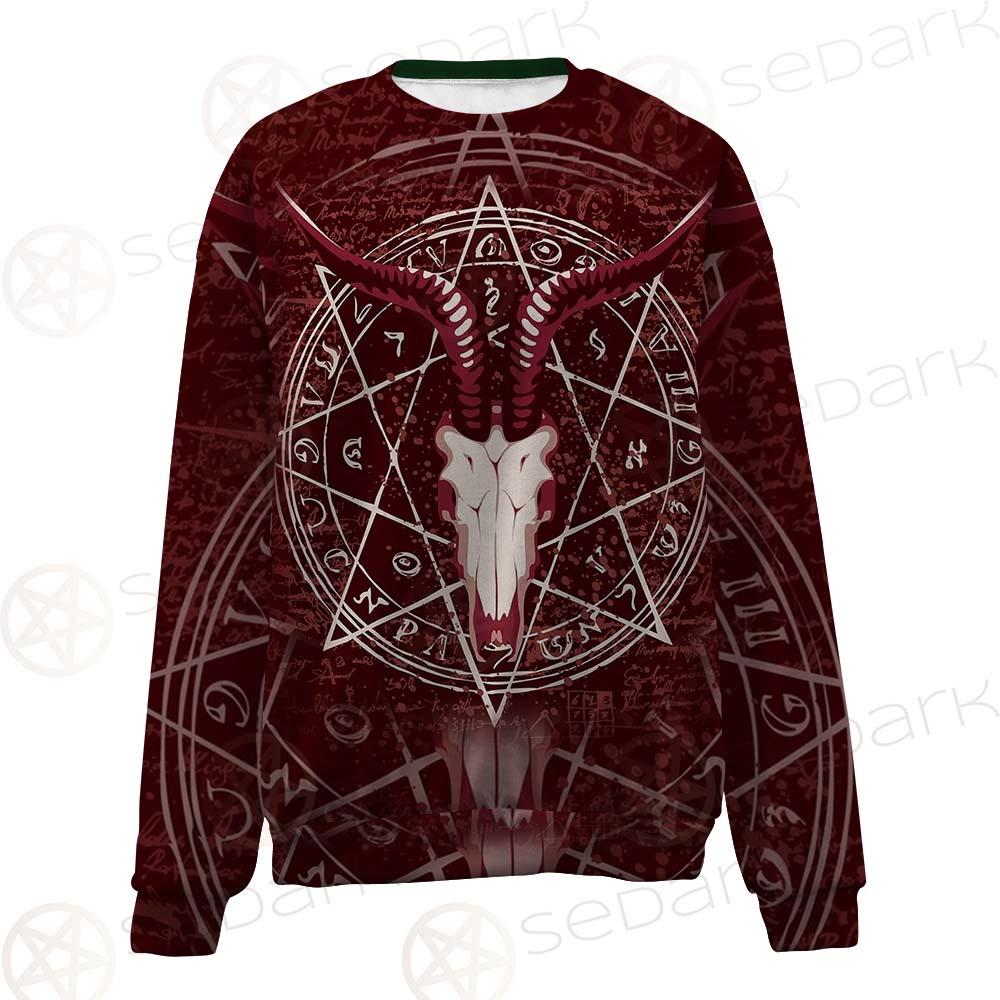 Pentagram With Magical Inscriptions SDN-1080 Unisex Sweatshirt