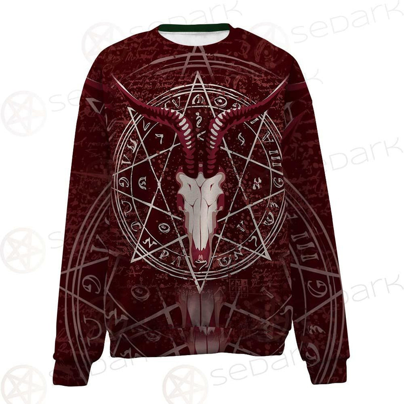 Pentagram With Magical Inscriptions SDN-1080 Unisex Sweatshirt