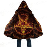 Satanic Fire Pentagram Cloak with bag