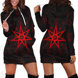 Mystic Wicca Divination SDN-1082 Hoodie Dress