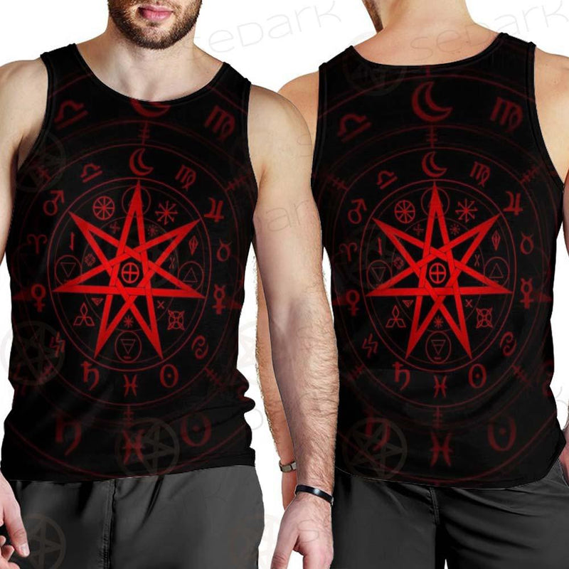 Mystic Wicca Divination SDN-1082 Men Tank-tops