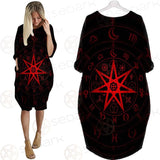 Mystic Wicca Divination SDN-1082 Batwing Pocket Dress