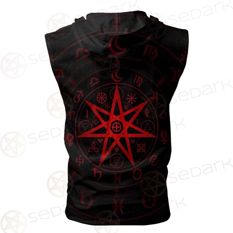 Mystic Wicca Divination SDN-1082 Zip Sleeveless Hoodie