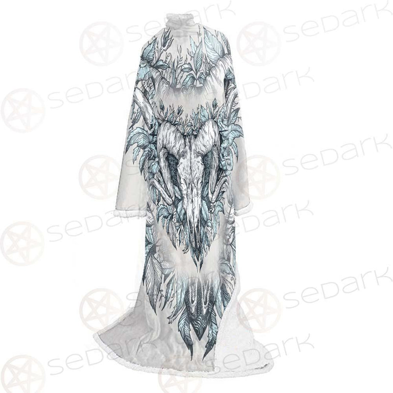 Binary Satanic Symbol SDN-1083 Sleeved Blanket