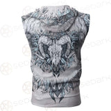 Binary Satanic Symbol SDN-1083 Zip Sleeveless Hoodie