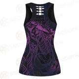 Vector Composition With Mystical Cat Skeleton SDN-1085 Women Tank Top