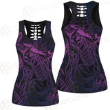 Vector Composition With Mystical Cat Skeleton SDN-1085 Women Tank Top