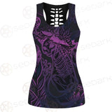 Vector Composition With Mystical Cat Skeleton SDN-1085 Women Tank Top