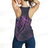 Vector Composition With Mystical Cat Skeleton SDN-1085 Women Tank Top