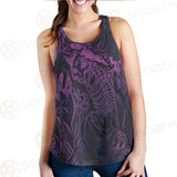 Vector Composition With Mystical Cat Skeleton SDN-1085 Women Tank Top