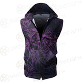 Vector Composition With Mystical Cat Skeleton SDN-1085 Zip Sleeveless Hoodie