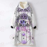 Dreamcatcher With Four Eyed Cat SDN-1086 Oversized Sherpa Blanket Hoodie
