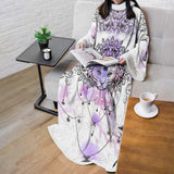 Dreamcatcher With Four Eyed Cat SDN-1086 Sleeved Blanket