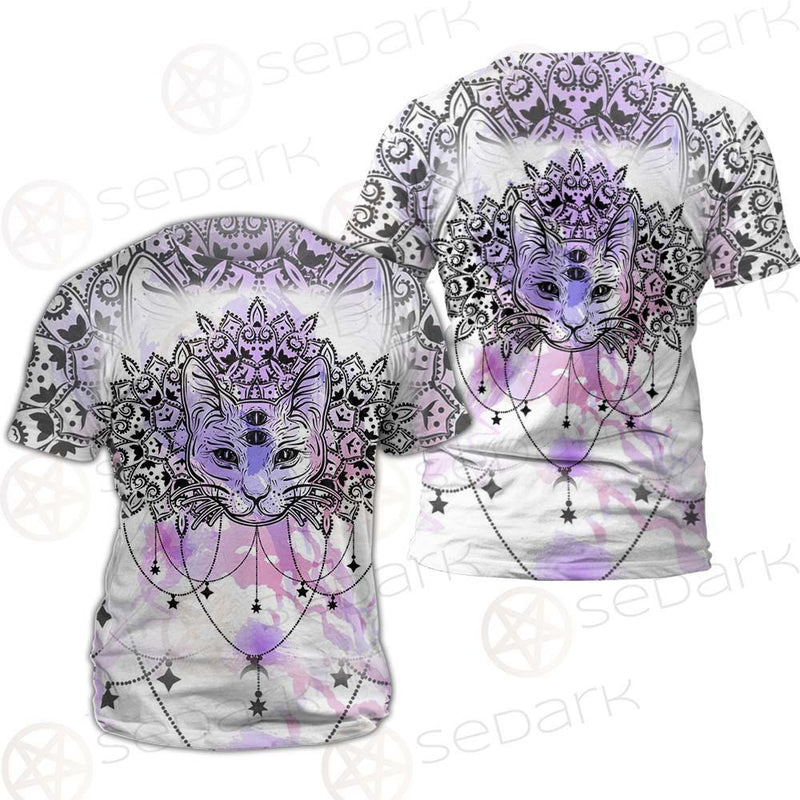 Dreamcatcher With Four Eyed Cat SDN-1086 Unisex T-shirt