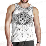 Dreamcatcher With Four Eyed Cat SDN-1087 Men Tank-tops