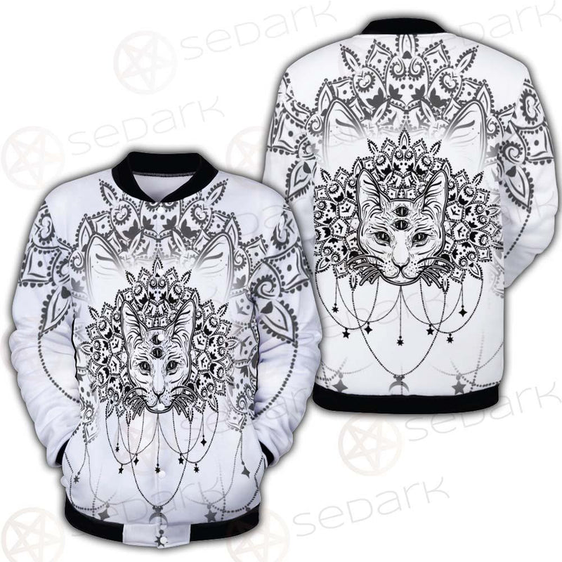 Dreamcatcher With Four Eyed Cat SDN-1087 Button Jacket