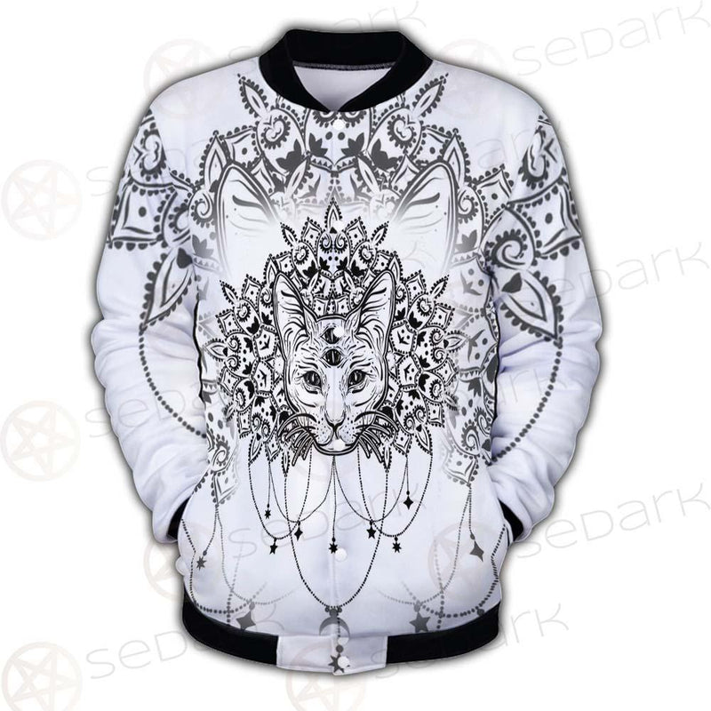 Dreamcatcher With Four Eyed Cat SDN-1087 Button Jacket