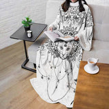 Dreamcatcher With Four Eyed Cat SDN-1087 Sleeved Blanket