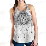 Dreamcatcher With Four Eyed Cat SDN-1087 Women Tank Top