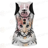 Illustration With Four Eyed Magic Cat SDN-1088 Women Tank Top