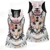 Illustration With Four Eyed Magic Cat SDN-1088 Women Tank Top