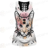 Illustration With Four Eyed Magic Cat SDN-1088 Women Tank Top