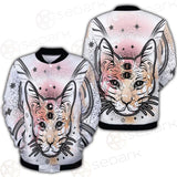 Illustration With Four Eyed Magic Cat SDN-1088 Button Jacket