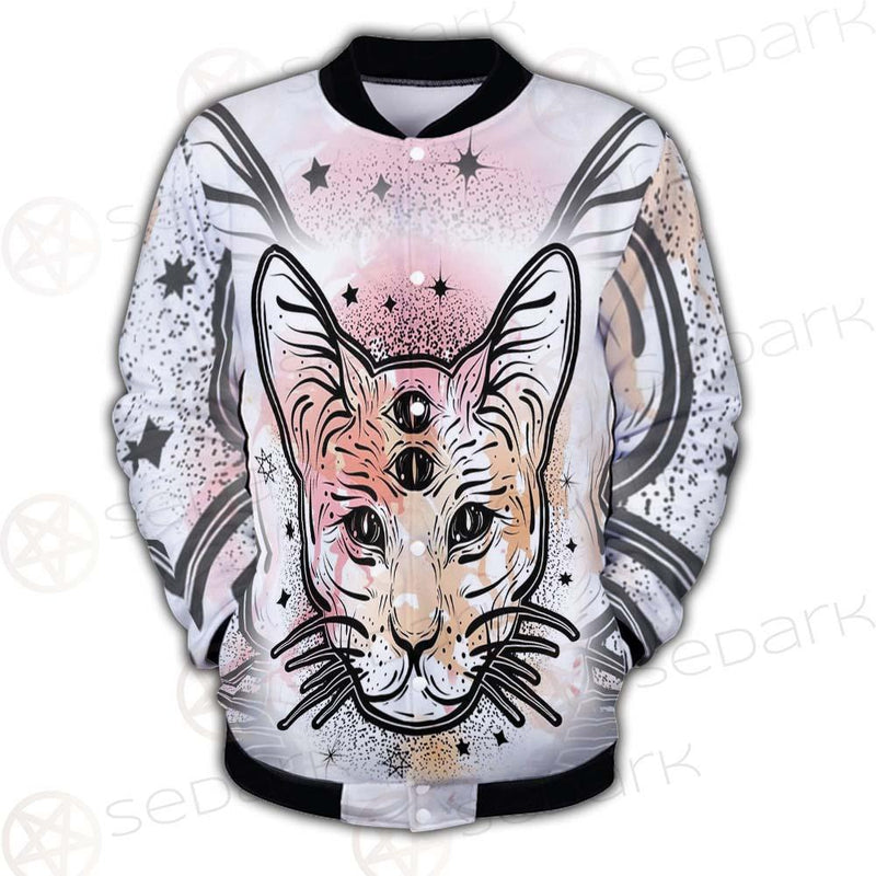 Illustration With Four Eyed Magic Cat SDN-1088 Button Jacket