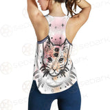 Illustration With Four Eyed Magic Cat SDN-1088 Women Tank Top