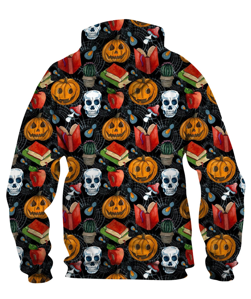 Holiday Composition With Funny Pumpkins Zip Hoodie