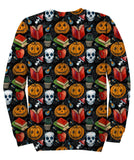 Holiday Composition With Funny Pumpkins Sweatshirt