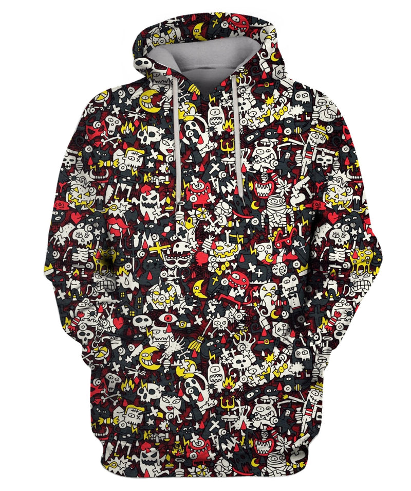 Mini Doodle Drawings Hoodie