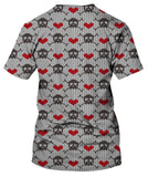 Crossbones And Hearts T-Shirt