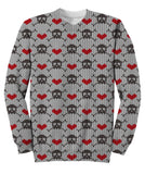 Crossbones And Hearts Sweatshirt