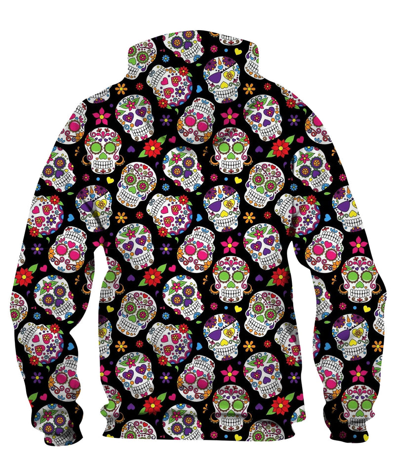 Day Of The Sugar Skull Zip Hoodie